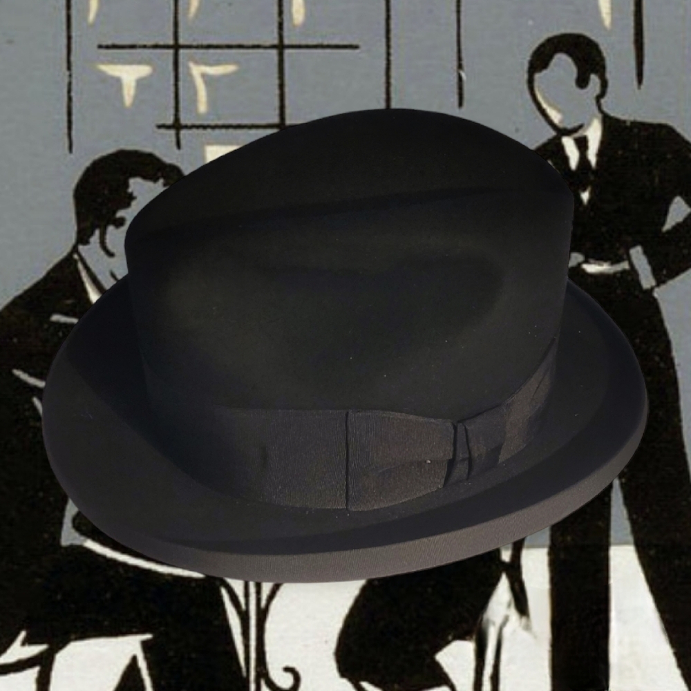 Vintage Thick Felt Fedora
